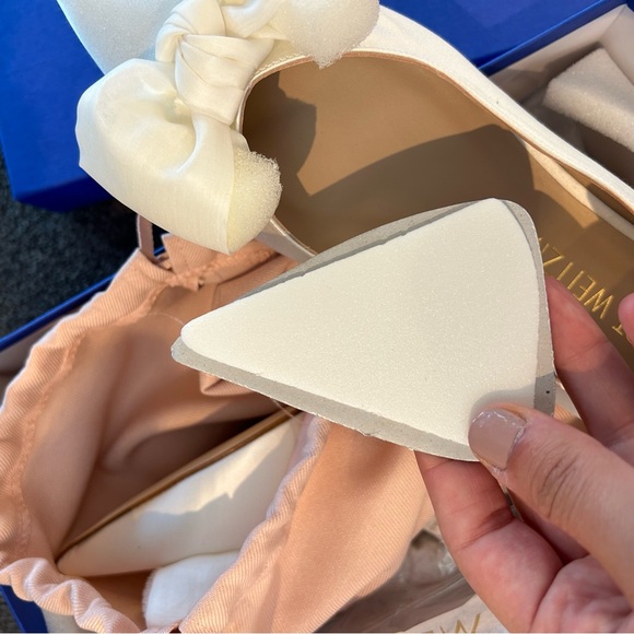 NWT Stuart Weitzman Anny Mesh Bow Flats - Picture 10 of 10